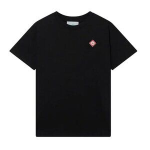 Casablanca black t-shirt red diamond embroidery logo size XL (New)